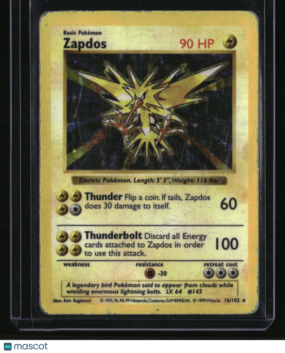 Base Set (Shadowless) Zapdos