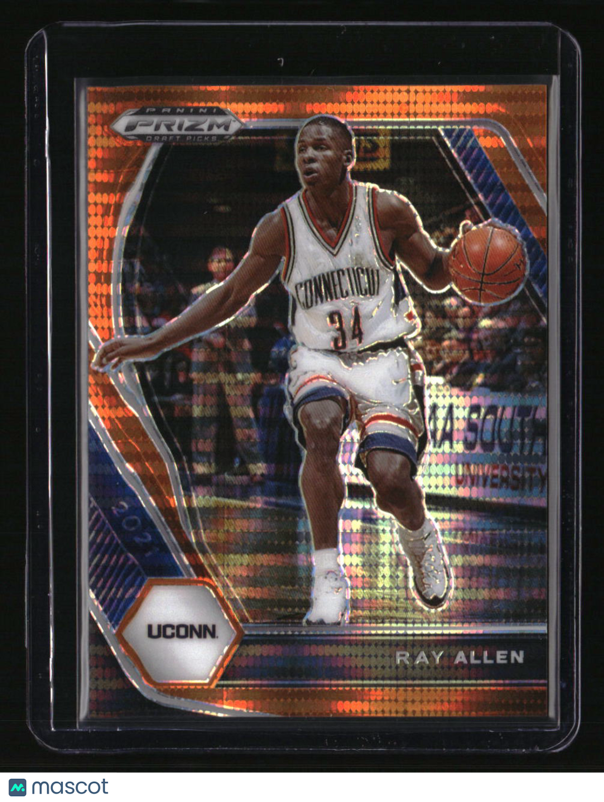 2021 Panini Prizm Draft Picks Ray Allen Orange Pulsar #/49