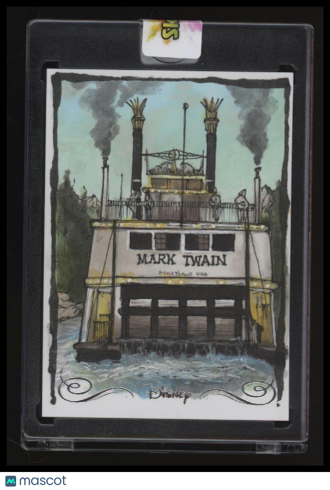 2025 Topps Disney 70th Disneyland Mark Twain Riverboat Sketch