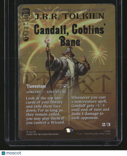 The Hobbit Gandalf, Goblins' Bane (Borderless) (Surge Foil)