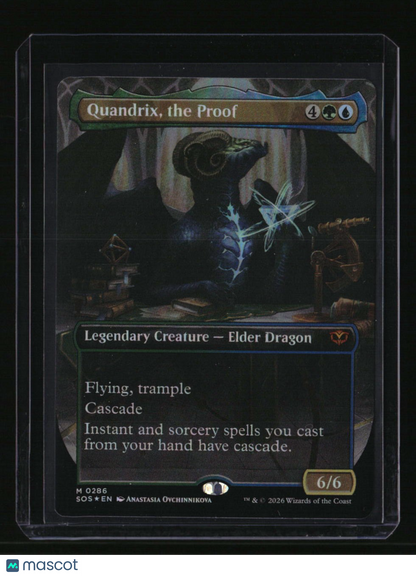 Secrets of Strixhaven Quandrix, the Proof (Borderless) Foil