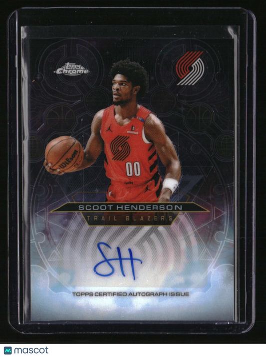 2025-26 Topps Chrome Update Scoot Henderson Chromographs