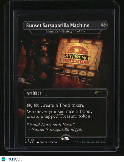 Secret Lair Sunset Sarsaparilla Machine Nuka-Cola Vending Machine Foil