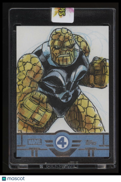2026 Topps Finest Fantastic Four 65th Anniversary The Thing Sketch Card