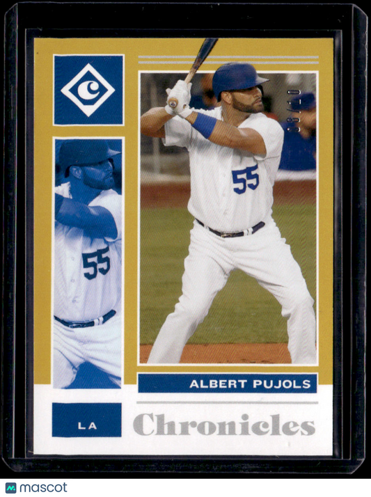 2021 Panini Chronicles Albert Pujols Chronicles Gold #/10