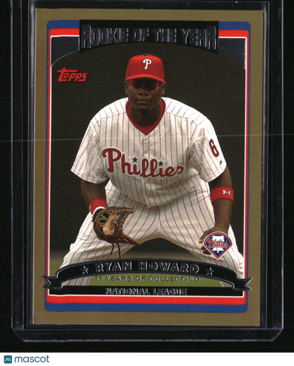 2006 Topps Ryan Howard Gold #/2006