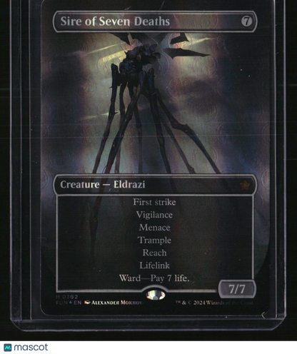 Foundations Sire of Seven Deaths (Borderless) (Mana Foil)