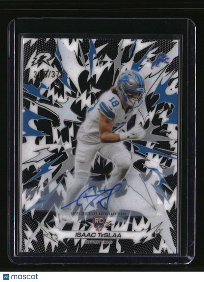 2025 Topps Resurgence Isaac TeSlaa Signatures Black & White Refractor #/375