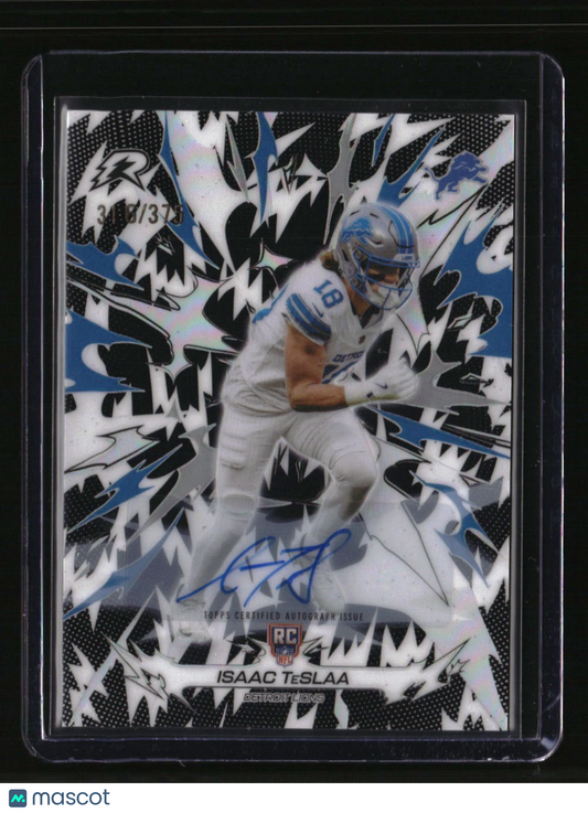 2025 Topps Resurgence Isaac TeSlaa Signatures Black & White Refractor #/375