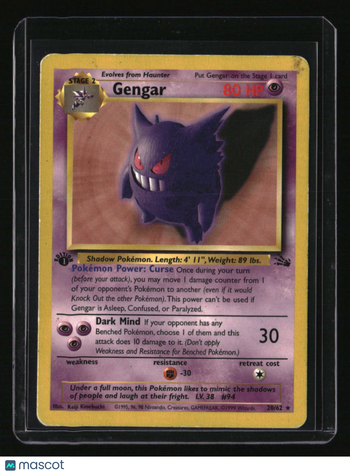 1st Edition Fossil Gengar (20)
