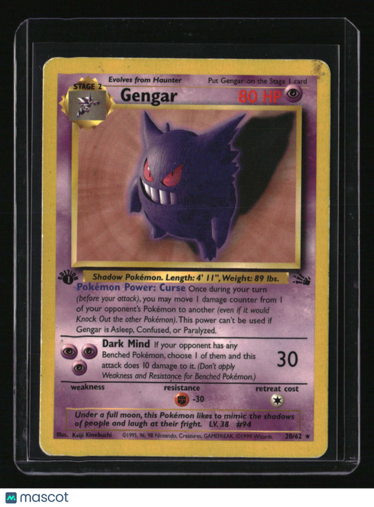 1st Edition Fossil Gengar (20)